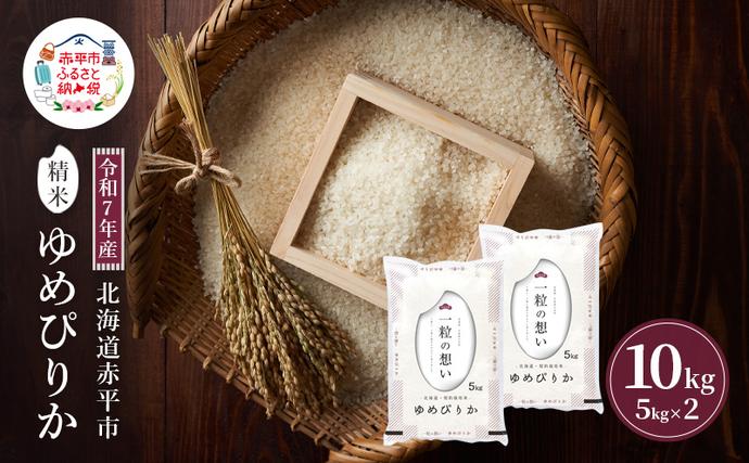 北海道赤平市のふるさと納税 令和7年産 北海道 赤平産 ゆめぴりか 10kg 【限定寄附額】白米 精米 米 北海道 ごはん ご飯 ライス おにぎり