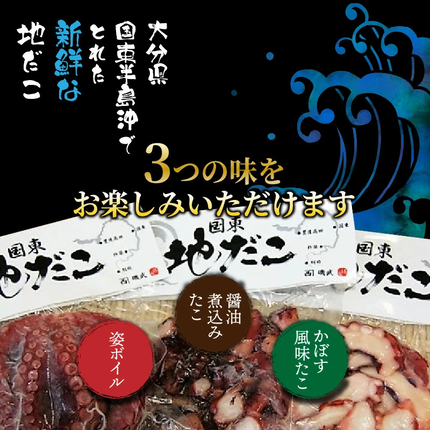大分県国東市のふるさと納税 【父の日ギフト】国東半島の天然地だこ三味セット/計400g_2557R