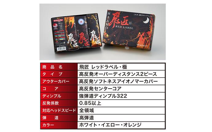 兵庫県淡路市のふるさと納税 ワークスゴルフ「飛匠レッドラベル極」ホワイト ２０２３年モデル   [ゴルフボール]