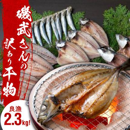 大分県国東市のふるさと納税 良漁2.3kg!磯武さんの訳あり干物_1020R