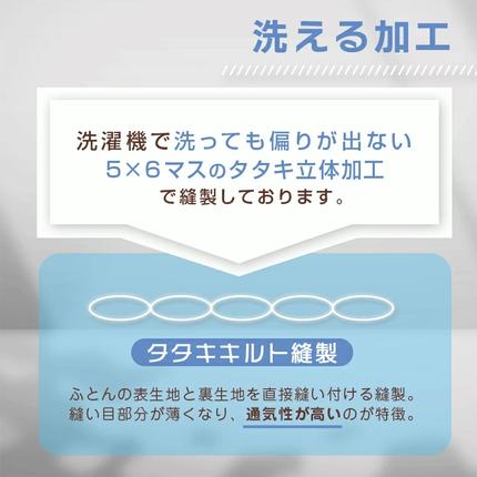 宮崎県都城市のふるさと納税 抗菌防臭加工洗えるダウンケット ポーランド産ホワイトダック93%【S】≪みやこんじょ特急便≫_AG-E102-Q