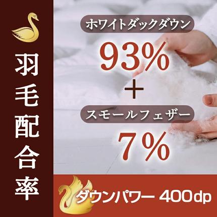宮崎県都城市のふるさと納税 抗菌防臭加工洗えるダウンケット ポーランド産ホワイトダック93%【S】≪みやこんじょ特急便≫_AG-E102-Q