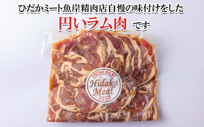 北海道新ひだか町のふるさと納税 北海道 ラム肉 味付け ジンギスカン 500g