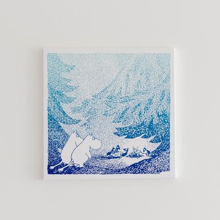 MOOMINVALLEY PARK ファブリックパネルSサイズ（夜の森）[52211013