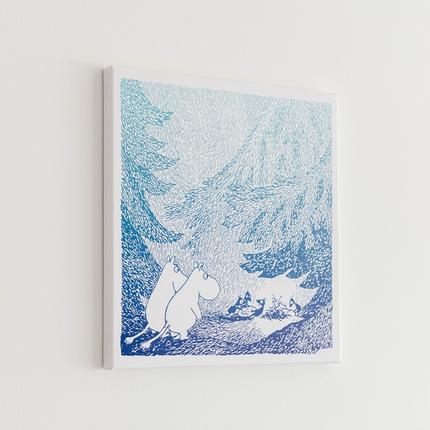 MOOMINVALLEY PARK ファブリックパネルSサイズ（夜の森）[52211013