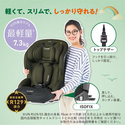 コンビ 】ジュニアシート ジョイトリップ アドバンス ISOFIX エッグ