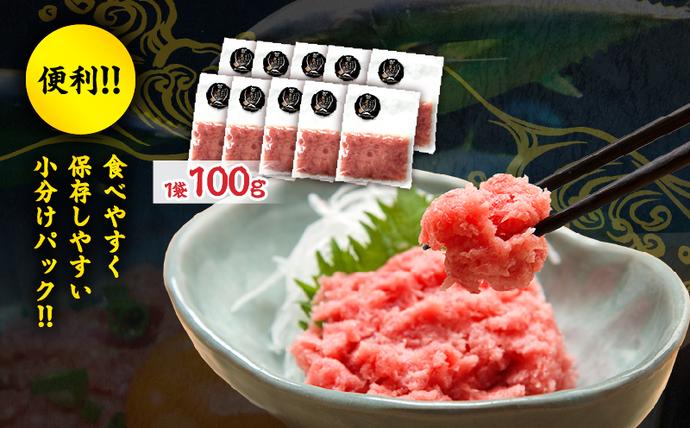 宮崎県日南市のふるさと納税 日南市油津港水揚げ 天然 まぐろ ネギトロ 計1kg 魚 魚介 マグロ 鮪 赤身 maguro 小分け 食品 加工品 国産 キハダマグロ まぐろたたき 個包装 おかず ねぎとろ丼 海鮮丼 手巻き寿司 おつまみ 冷凍 おすすめ 海産物 海鮮 宮崎県 日南市 送料無料_BC121-25