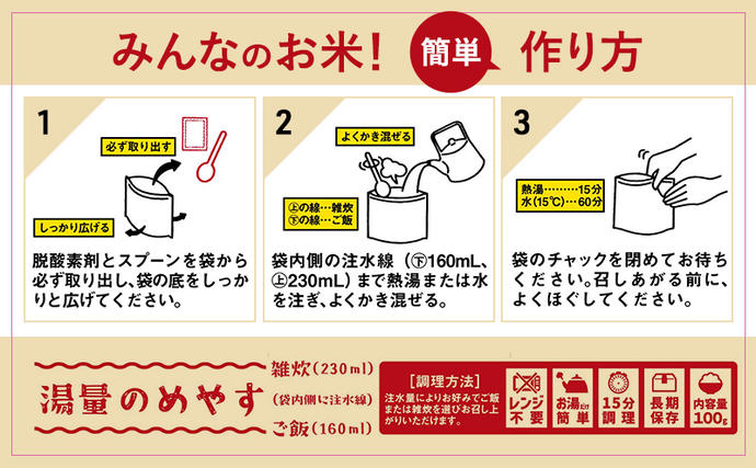 宮城県岩沼市のふるさと納税 岩沼 みんなの家の 「 みんなのお米 ！ ひとめぼれ アルファ化米 」 100g × 10個 セット 米