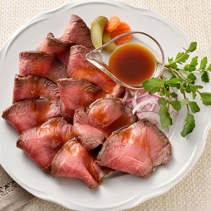 北海道池田町のふるさと納税 北海道 国産 十勝 ローストビーフセット 950g 小分け 3～4パック 冷凍 国産牛 お中元 お歳暮 ギフト 贈答 無添加 ローストビーフ  タレ付き