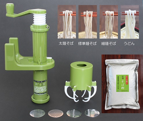 長野県小諸市のふるさと納税 そば打ち機「そば楽プラス」と信州そば粉1kgのセット 長野 お土産 お取り寄せ 手づくり 麺類 そば 蕎麦 ソバ 信州 麺類／そば