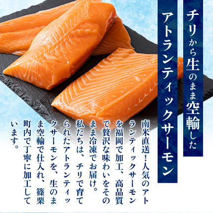 福岡県篠栗町のふるさと納税 アトランティックサーモン 刺身用柵 900g（養殖）