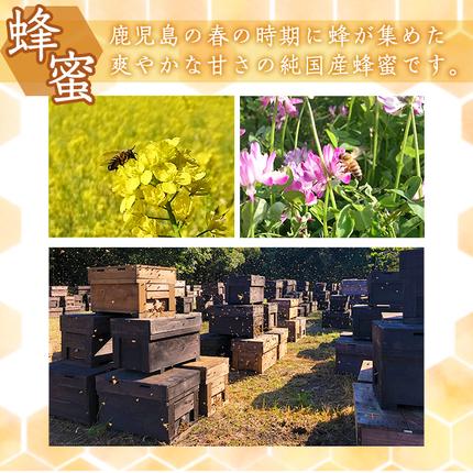 鹿児島県日置市のふるさと納税 No.386 鹿児島春の花の蜂蜜 国産百花蜜(600g×2・計1.2kg)【伊集院物産】