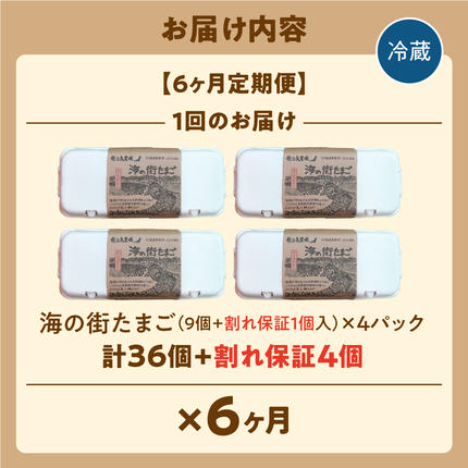 北海道石狩市のふるさと納税 【定期便】飛ぶ鳥農場　海の街たまご　40個×6か月