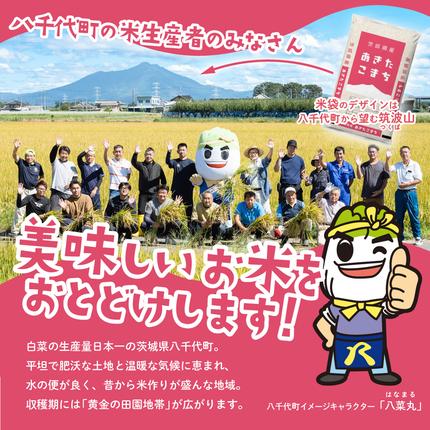 茨城県八千代町のふるさと納税 【スピード発送】あきたこまち 5kg (5kgx1袋) 令和7年産 茨城県産 こしひかり 白米 精米 茨城県 八千代町 お米 米 [SF567yai]