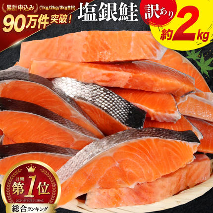 訳あり 銀鮭 切身 約2kg [宮城東洋 
