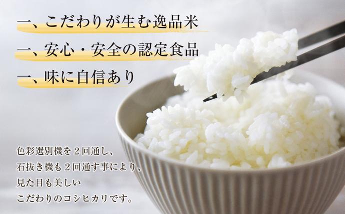 兵庫県淡路市のふるさと納税 【定期便】野添農園のコシヒカリ 5kgｘ12ヶ月「ひょうご安心ブランド」　[精米 白米]