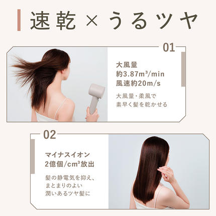 茨城県つくばみらい市のふるさと納税 LINKA エアリーブロウ リンカ 美容 ドライヤー ヘアケア 髪　エステ [EV08-NT]