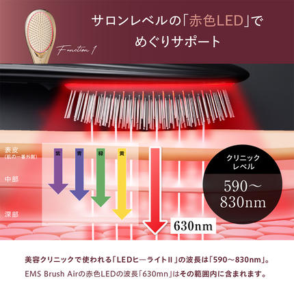 茨城県つくばみらい市のふるさと納税 WAVEWAVE EMS Brush Air クッションブラシ ピンクゴールド ブラシ マイクロカレント マイナスイオン 赤色LED 潤い 艶 光エステ ヘアブラシ 頭皮ケア 美容 ヘアケア ブラッシュエアー ブラシエアー ウェイブウェイブ 誕生日 プレゼント 実用的 頭皮マッサージ 家電 電化製品 新生活 新生活応援 日用品 美容機器 必要なもの 便利 おすすめ 一人暮らし 二人暮らし 必要 [AG251-NT]