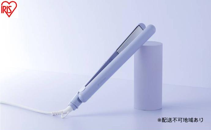 宮城県大河原町のふるさと納税 ストレートアイロン HIR-MS102-V ラベンダー ヘアアイロン ストレート 軽量 ストレートアイロン コンパクト 海外対応 セラミックコーティング ヘアーアイロン 5段階温度調節 スリム ヘアケア プレゼント ギフト MiCORA ミコラ アイリスオーヤマ