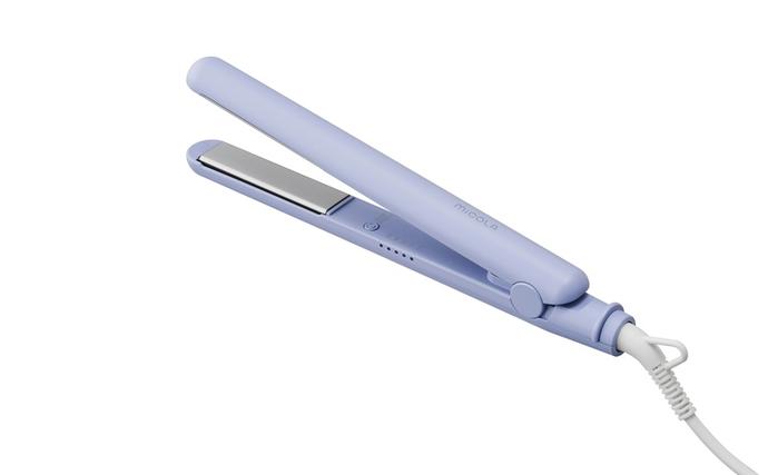 宮城県大河原町のふるさと納税 ストレートアイロン HIR-MS102-V ラベンダー ヘアアイロン ストレート 軽量 ストレートアイロン コンパクト 海外対応 セラミックコーティング ヘアーアイロン 5段階温度調節 スリム ヘアケア プレゼント ギフト MiCORA ミコラ アイリスオーヤマ