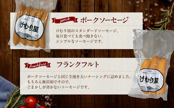北海道上富良野町のふるさと納税 【セゾン限定】【令和8年2月から順次出荷】  無添加 ソーセージ ベーコン セット けむり屋 詰め合わせ ポークソーセージ フランクフルト ペッパーウインナー ペッパー バラベーコン ウインナー ウィンナー 加工肉 お肉 豚肉 北海道 上富良野町