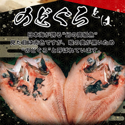 山口県萩市のふるさと納税 山口県産 手開き のどぐろ 2枚セット｜HG000347