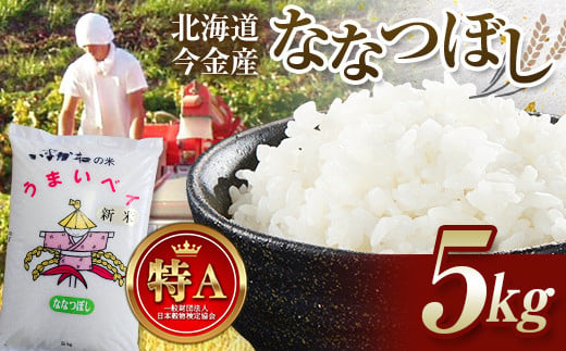 令和7年産 ななつぼし 5kg 北海道今金町産 米 白米 米俵 F21W-580