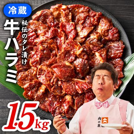 大阪府泉佐野市のふるさと納税 冷蔵配送 牛ハラミ タレ漬焼肉 1.5kg（300g×5） 099H4052