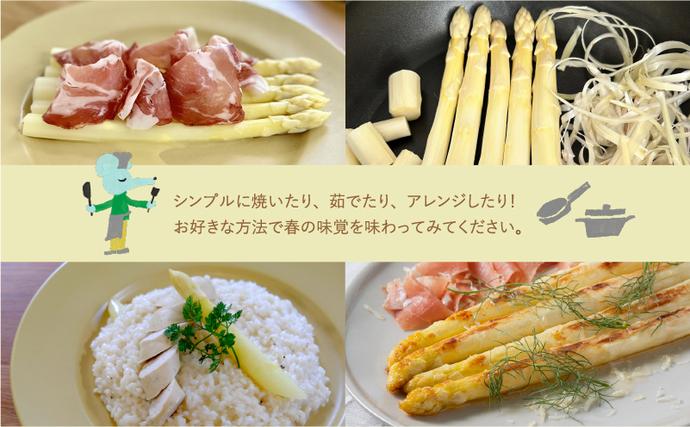 北海道上富良野町のふるさと納税 【令和8年産】先行予約 北海道 上富良野産 ホワイトアスパラガス 3L サイズ 400g アスパラ ホワイト アスパラガス 上富良野町 野菜 やさい