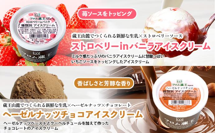 宮城県白石市のふるさと納税 2個増量(24個+2個) 冬季限定 フロム蔵王マルチアイスクリームBOX ヘーゼルナッツチョコ入り【01159】