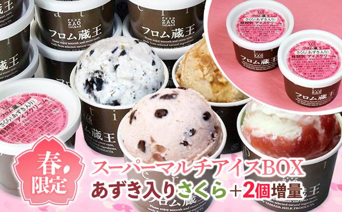 2個増量！フロム蔵王 あずき入りさくらアイ