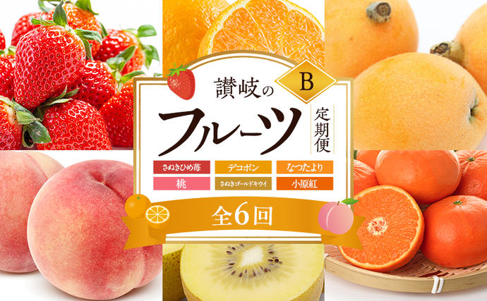 香川県東かがわ市のふるさと納税 讃岐のフルーツ6回定期便【B】【さぬきひめ苺】【デコポン】【なつたより(びわ)】【桃】【さぬきゴールドキウイ】【小原紅(さぬき紅みかん)】