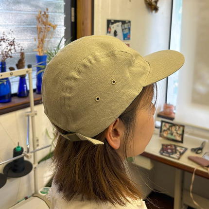 京都府長岡京市のふるさと納税 麻素材 ジェットキャップ(S／M／Lサイズ)｜麻 通気性抜群 涼しい帽子 キャップ カジュアルファッション おしゃれ帽子 [1625-1628]