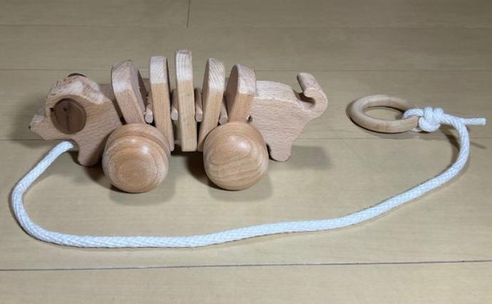 愛知県日進市のふるさと納税 手作り木のおもちゃ　お散歩ワンちゃん 玩具 工芸品