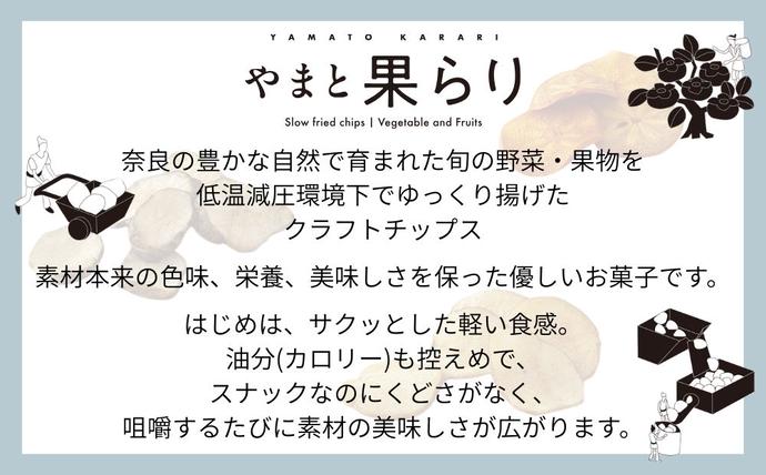 奈良県宇陀市のふるさと納税 やまと果らり アソート 6袋 〈箱入り〉／ 野菜チップス お菓子 クラフトチップス 無添加 無着色 お菓子 ポテチ 手土産 ギフト 手提げ付 リリオンテ 奈良県 宇陀市 ふるさと納税