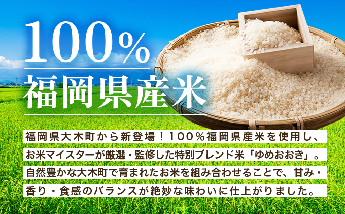 福岡県大木町のふるさと納税 令和7年産 福岡県産米100％使用！大木町 ゆめおおき 10kg ※北海道・沖縄・離島は配送不可 CY006
