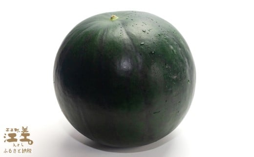 北海道江差町のふるさと納税 【2026年8月下旬発送開始】【訳あり】北海道産 黒皮 深味すいか  中玉 5.5kg以上 1玉  有機農産物（JAS認証）　高糖度　化学農薬不使用　オーガニック　有機農業　スイカ　すいか　西瓜　 高級西瓜　黒皮すいか　黒玉スイカ　フルーツ　果物　くだもの 　B品　規格外