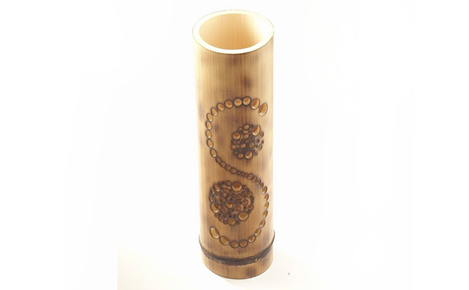 岡山県高梁市のふるさと納税 竹灯籠（波丸） 民芸品 工芸品 雑貨 日用品