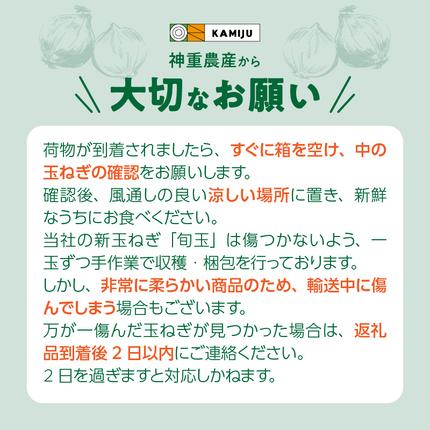愛知県碧南市のふるさと納税 (2026年発送)【お試し】新玉ねぎ 生がおいしい 神重農産のブランド玉ねぎ「旬玉」3kg ブランド玉ねぎ 玉ねぎ 国産 愛知県産 野菜 やさい 農家直送 畑直送 旬 期間限定 たまねぎ 先行予約 旬 特産 高評価 高リピート 人気 H105-174