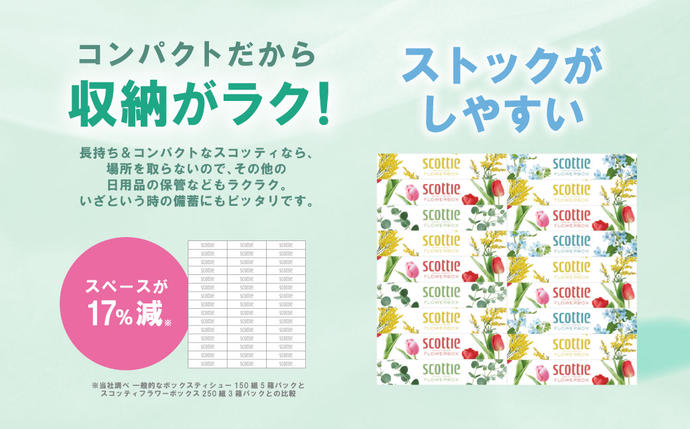 熊本県八代市のふるさと納税 【スコッティ】 ティシュー フラワーボックス 250組 5箱  ティッシュ 日用品 生活必需品 防災備蓄 ストック 備蓄 新生活 防災 消耗品 生活用品 日用消耗品 箱ティッシュ