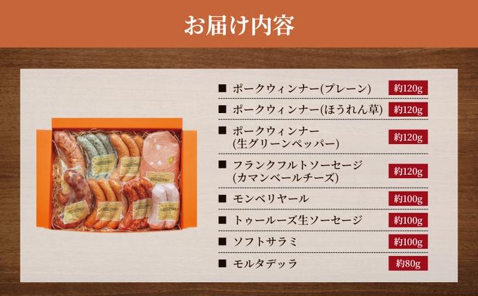 愛知県日進市のふるさと納税 ソーセージ ハム ベーコン 8種 セット 加工肉 ギフト ウインナーウィンナー 国産