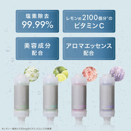 茨城県つくばみらい市のふるさと納税 LINKA esthé アロマエッセンス ビタミンシャワーフィルター（ラベンダー） リンカ LINKA 美容 美容機器 シャワー お風呂 美容液 シャワーヘッド バスタイム 浄水器 リラックス アロマ [EV24-NT]