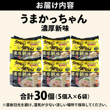 福岡県篠栗町のふるさと納税 VY010 うまかっちゃん 濃厚新味 合計30袋