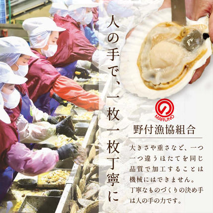 北海道別海町のふるさと納税 【毎月2ヶ月定期便】北海道 野付産 冷凍ホタテ 貝柱 大玉（Sサイズ）ホタテ500ｇ（ほたて ホタテ 帆立 ふるさと納税 お届け）