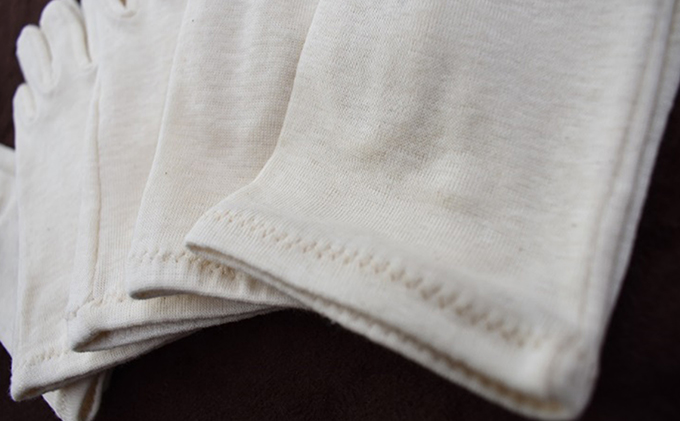 香川県東かがわ市のふるさと納税 自然の肌触りオーガニックコットン手袋（3双） ファッション 子供服 キッズ ファッション小物