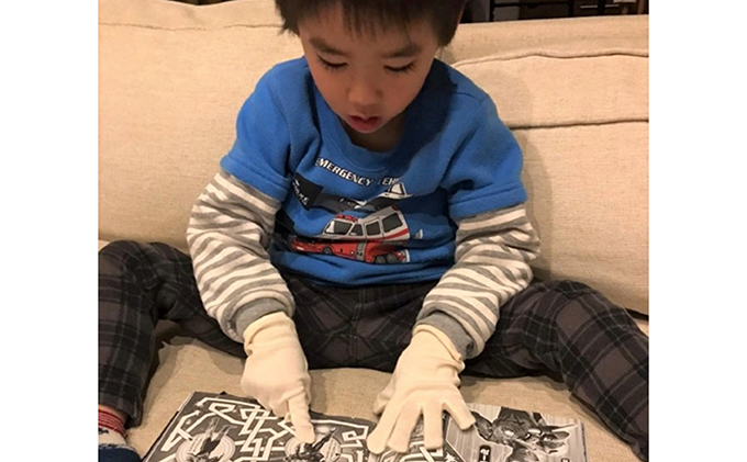 香川県東かがわ市のふるさと納税 自然の肌触りオーガニックコットン手袋（1双） ファッション 子供服 キッズ ファッション小物