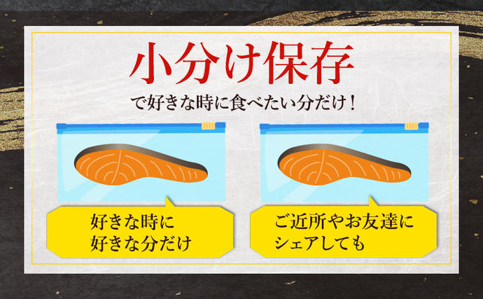 北海道洞爺湖町のふるさと納税 【セゾン限定】【数量限定 最短 3営業日発送】北海道産 新巻鮭 低温熟成 切身 1袋 (約650～700g/5～7切入)  最短配送 北海道 秋鮭 小分け 鮭 さけ しゃけ シャケ 中塩 海鮮 冷凍 お弁当 真空パック おかず 魚貝類 サーモン サケ