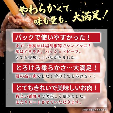 茨城県つくばみらい市のふるさと納税 【定期便】 全3回 【 常陸牛 】 切り落とし 900g（450g×2） (茨城県共通返礼品) 国産 切落し 焼肉 焼き肉 お肉 A4ランク A5ランク ブランド牛 小分け [BX87-NT]
