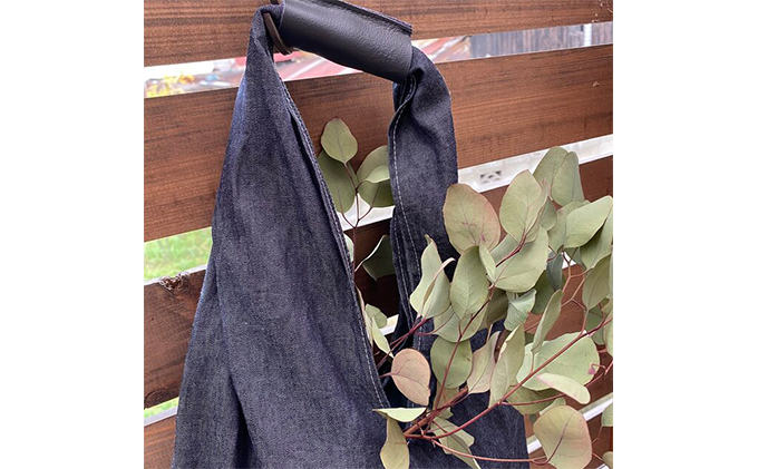 岡山県里庄町のふるさと納税 「児島デニム」エコバッグ ファッション カバン