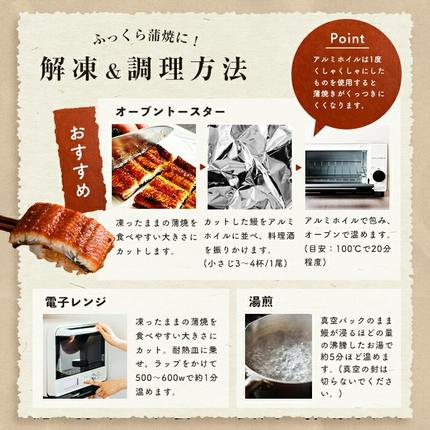 鹿児島県志布志市のふるさと納税 鹿児島県産うなぎ蒲焼 名水慈鰻 特上3尾(1尾190g以上)＜計570g以上＞ a9-058
